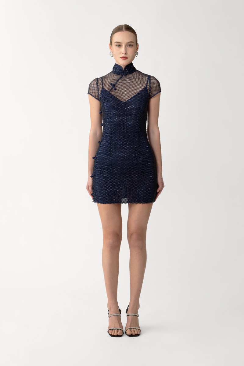 Serena Crystal Mini Dress